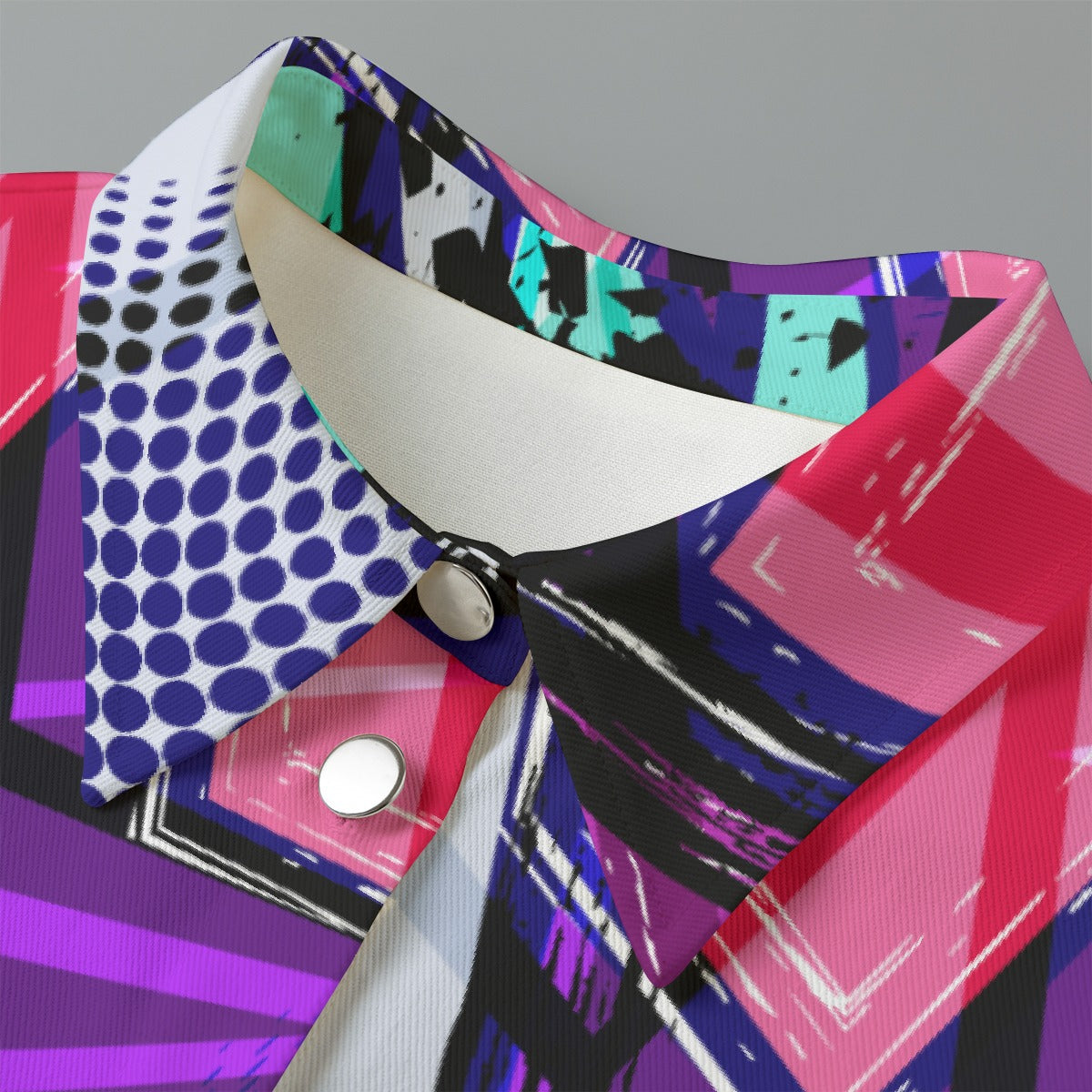 All-Over Print Women's Cropped Jacket | 245GSM Cotton
