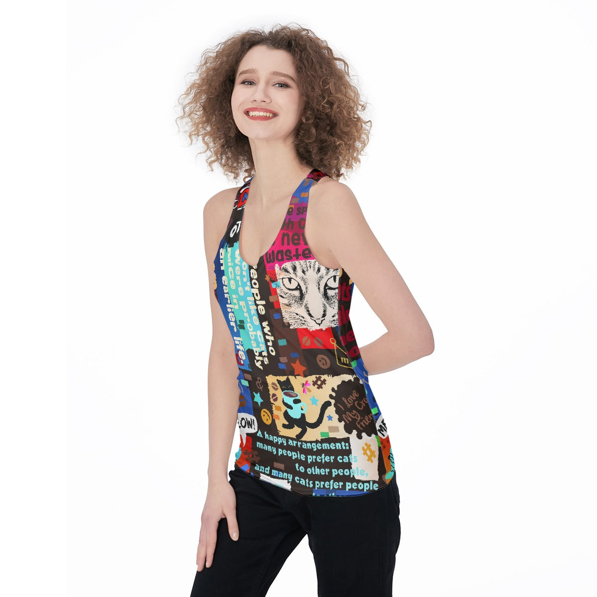 All-Over Print Women's Racerback Tank Top