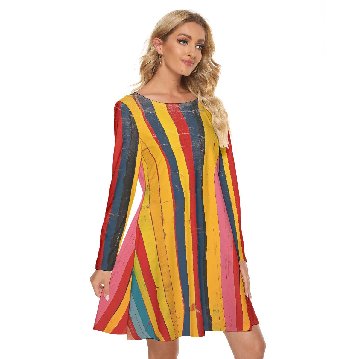 All-Over Print Women's Crew Neck Dress