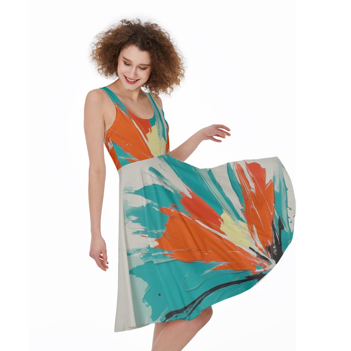 All-Over Print Women's Sleeveless Dress