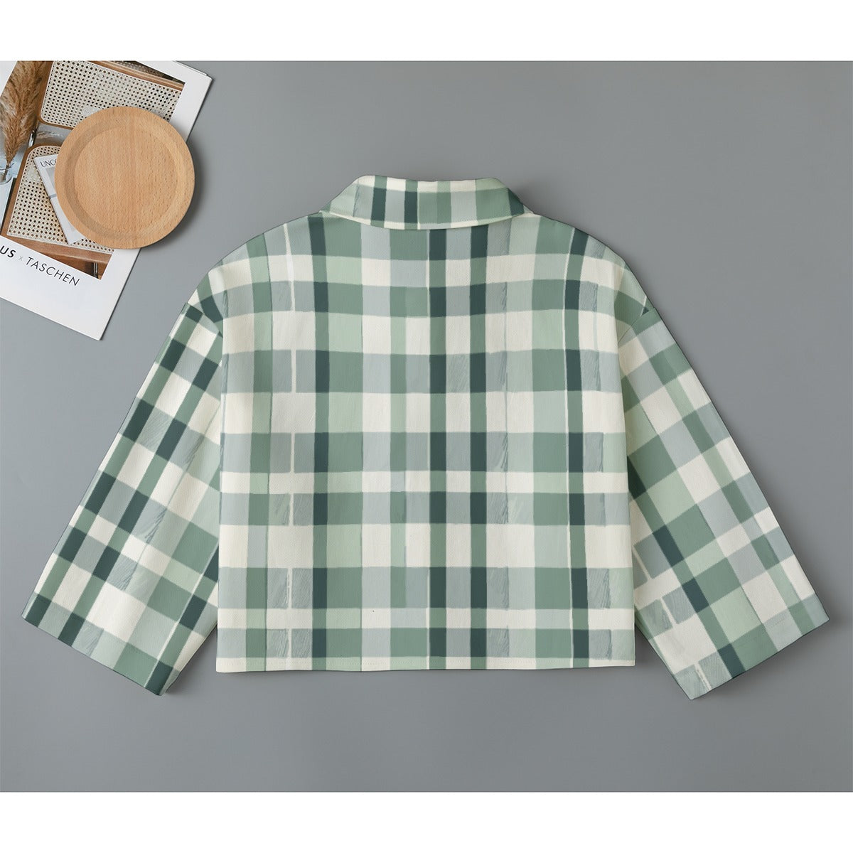 All-Over Print Women's Cropped Jacket | 245GSM Cotton