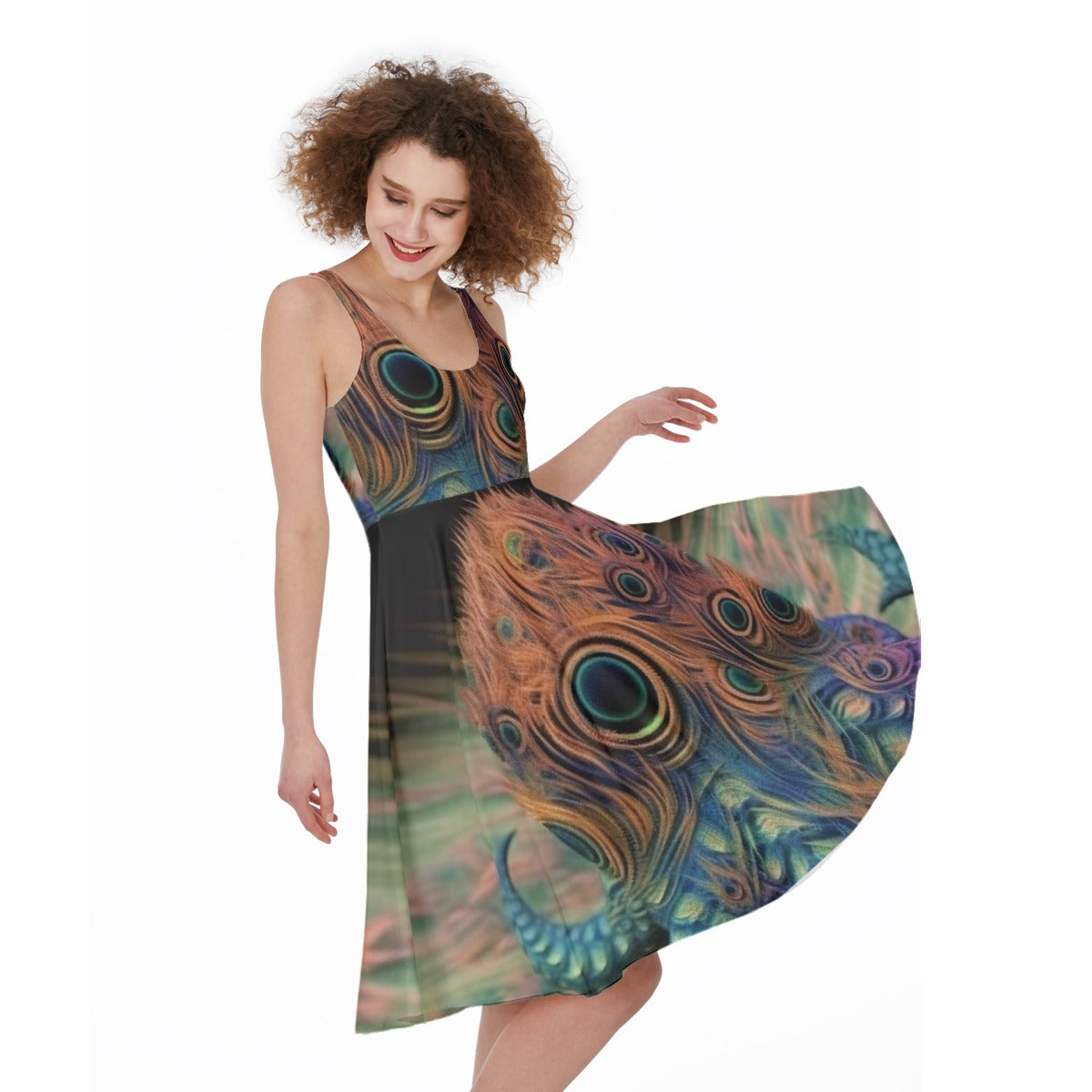 All-Over Print Women's Sleeveless Dress