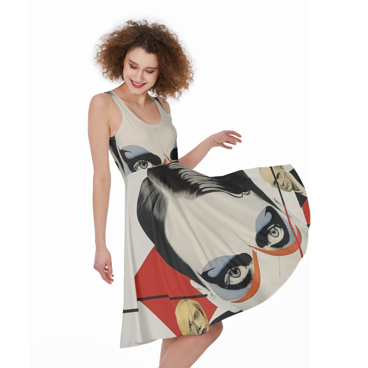 All-Over Print Women's Sleeveless Dress