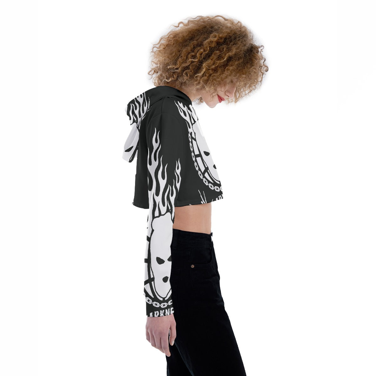 All-Over Print Women's Crop Top Hoodie