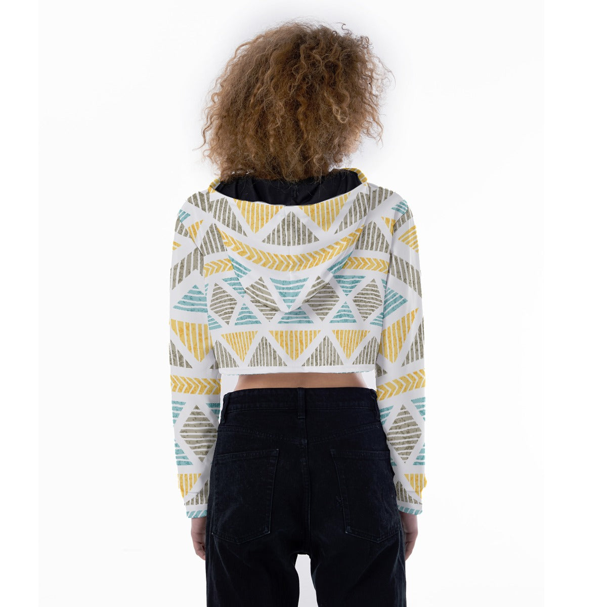 All-Over Print Women's Crop Top Hoodie