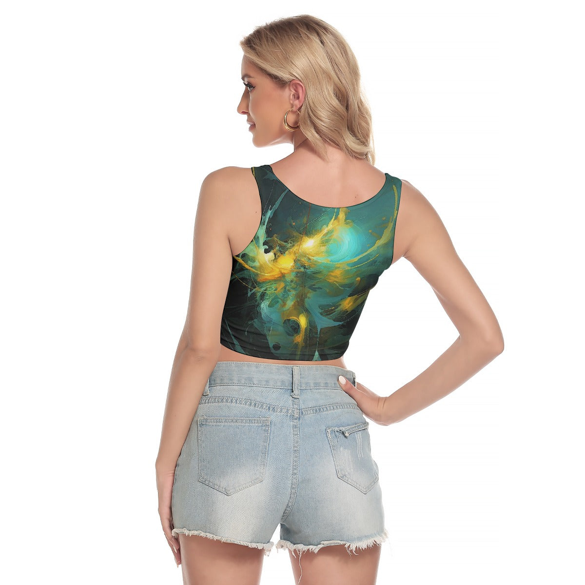 All-Over Print Women's Sport Crop Tank Top