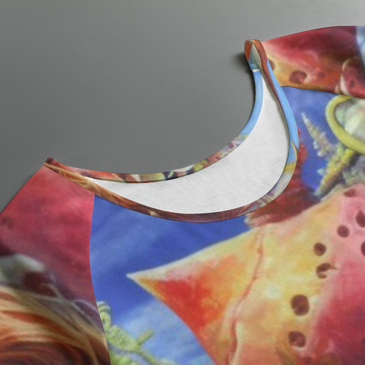 All-Over Print Women's Round Neck T-shirt With Raglan Sleeve