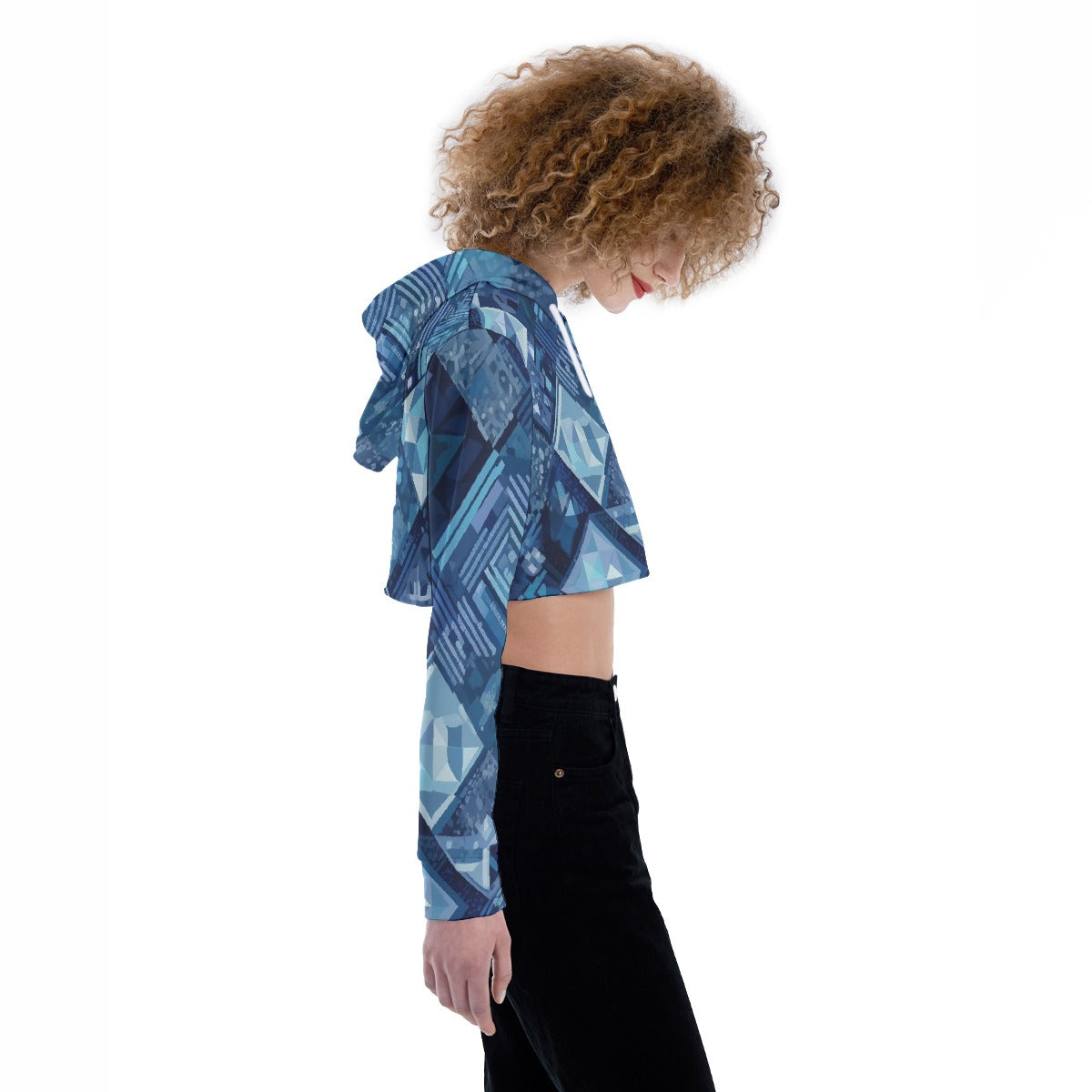 All-Over Print Women's Crop Top Hoodie