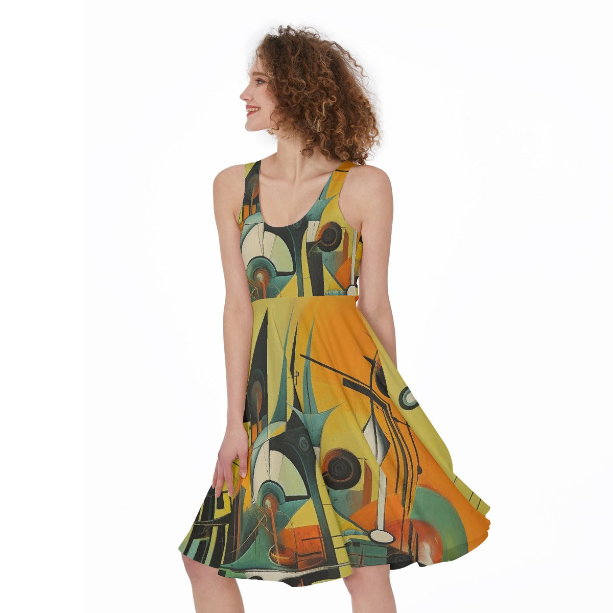All-Over Print Women's Sleeveless Dress