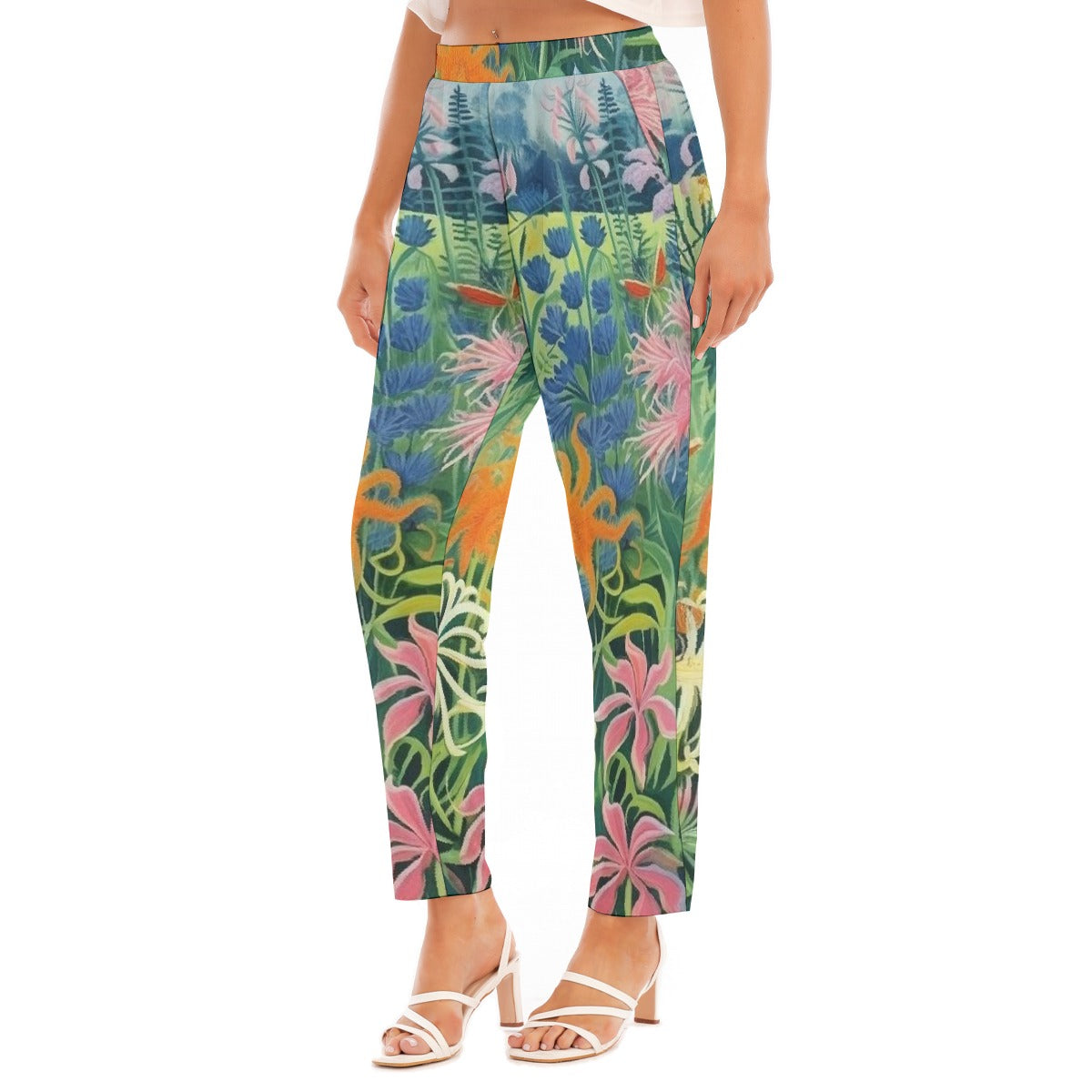 All-Over Print Women's Loose Straight-leg Pants