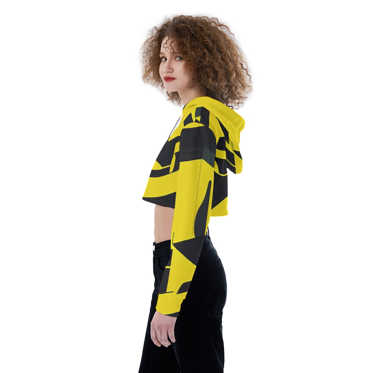 All-Over Print Women's Crop Top Hoodie