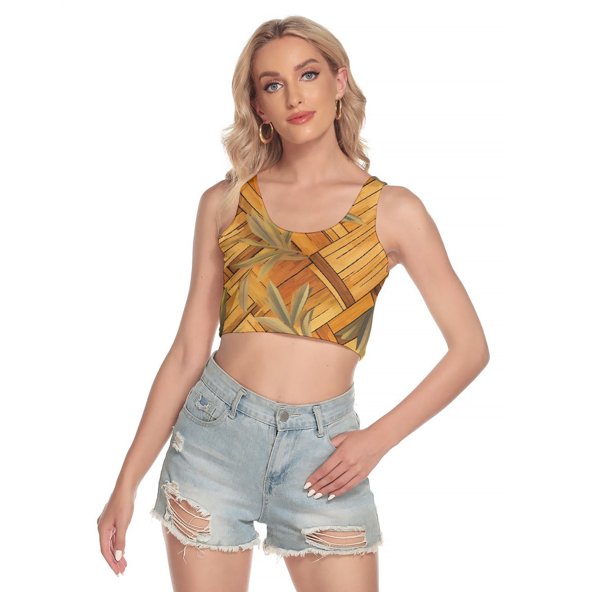 All-Over Print Women's Sport Crop Tank Top