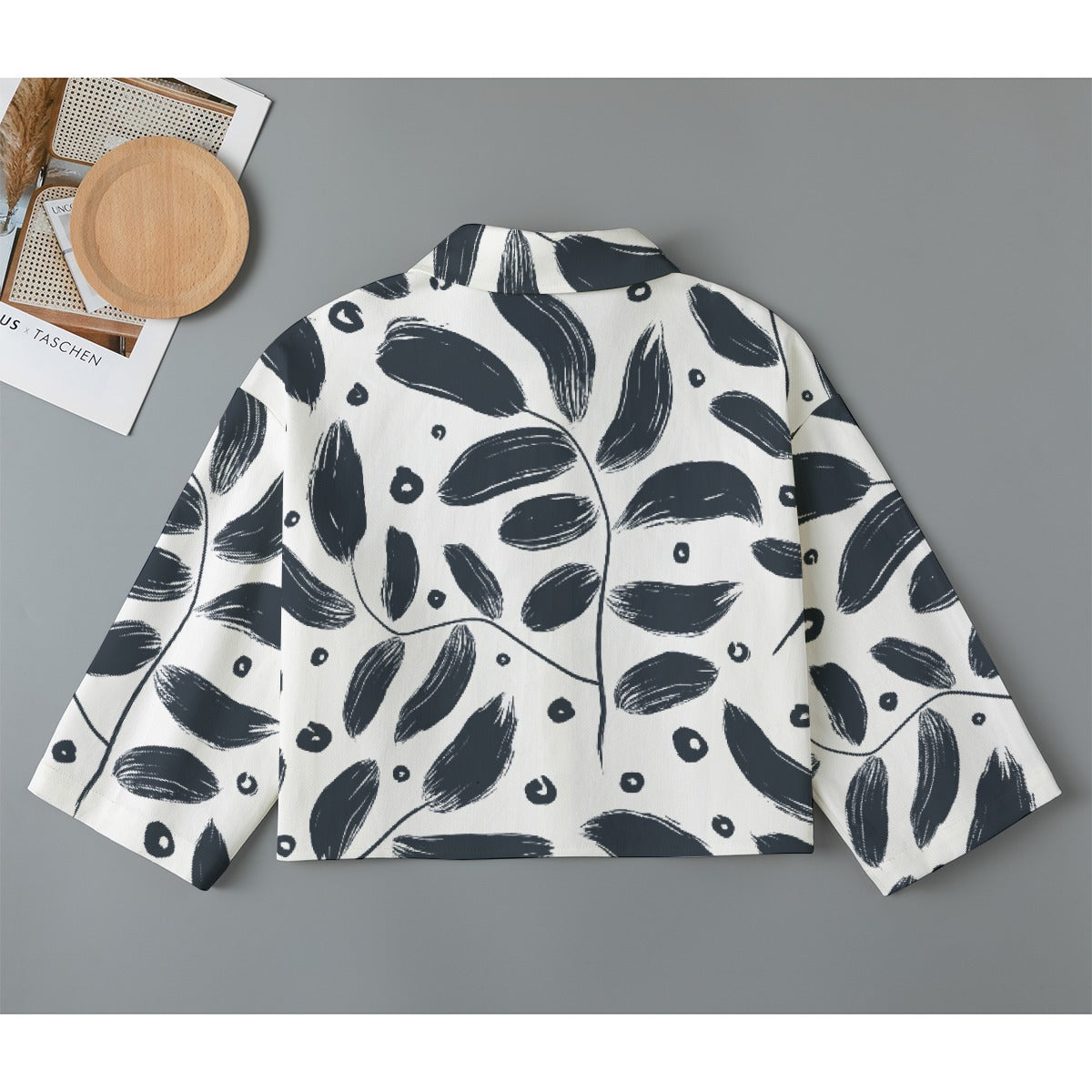 All-Over Print Women's Cropped Jacket | 245GSM Cotton