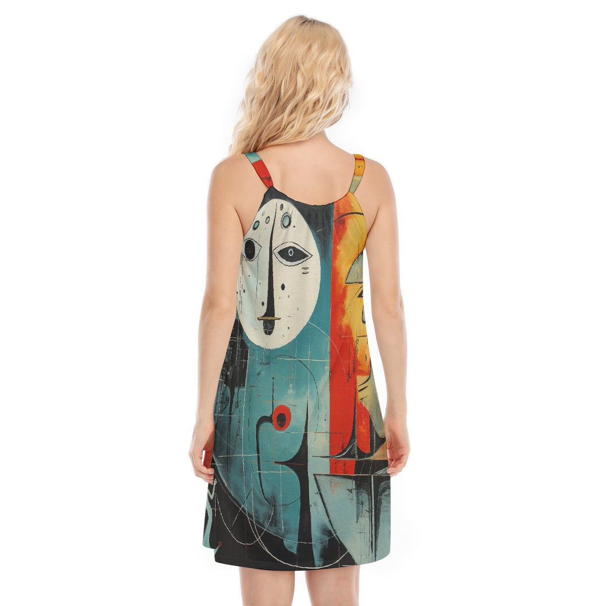 All-Over Print Women's O-neck Cami Dress