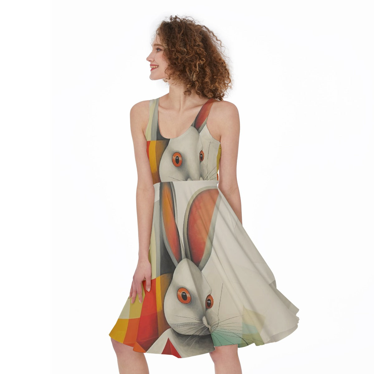 All-Over Print Women's Sleeveless Dress