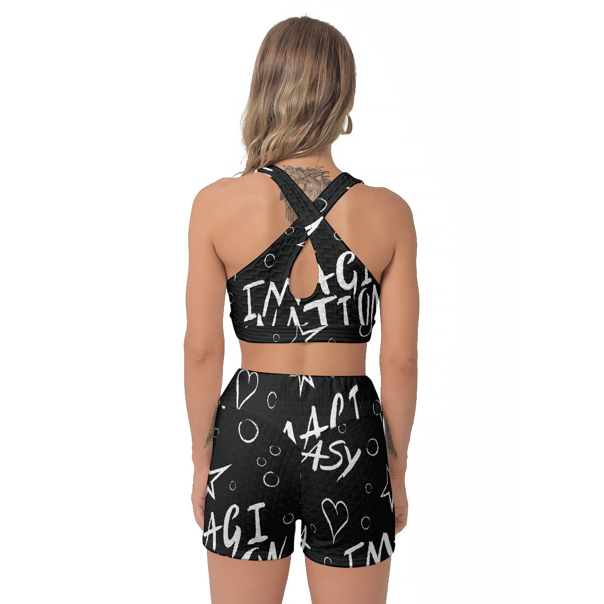 All-Over Print Women's Sports Bra Suit