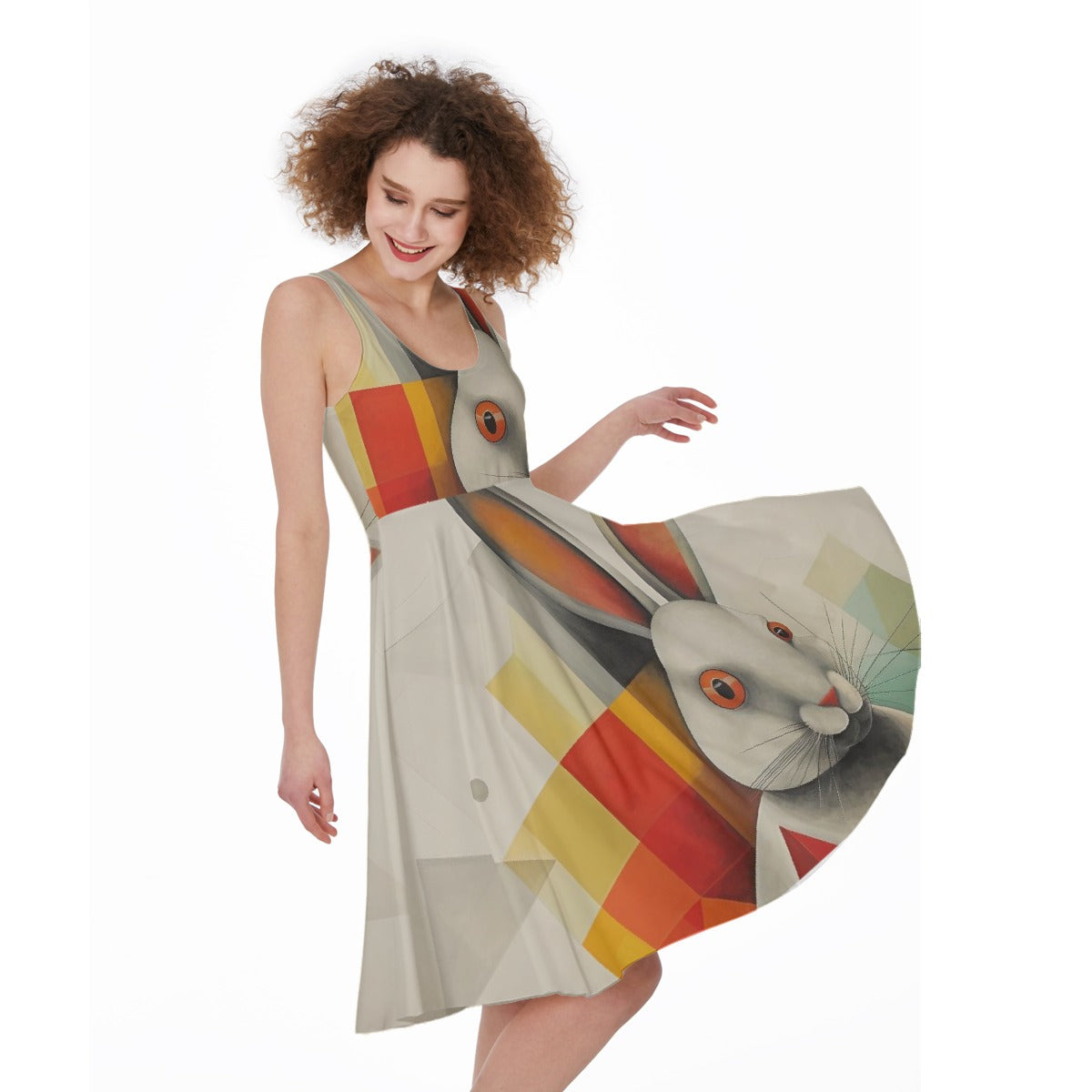 All-Over Print Women's Sleeveless Dress