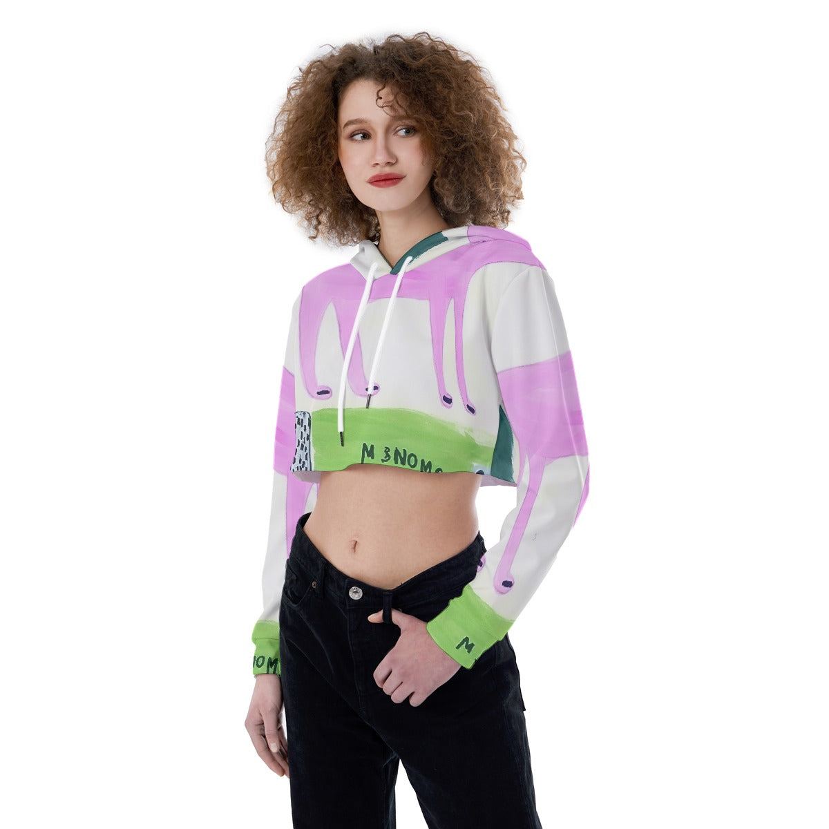 All-Over Print Women's Crop Top Hoodie