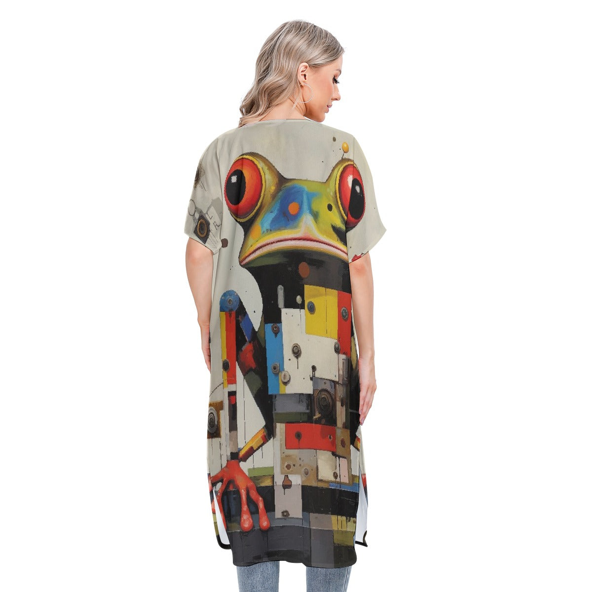 All-Over Print Women's Short Sleeve Cardigan