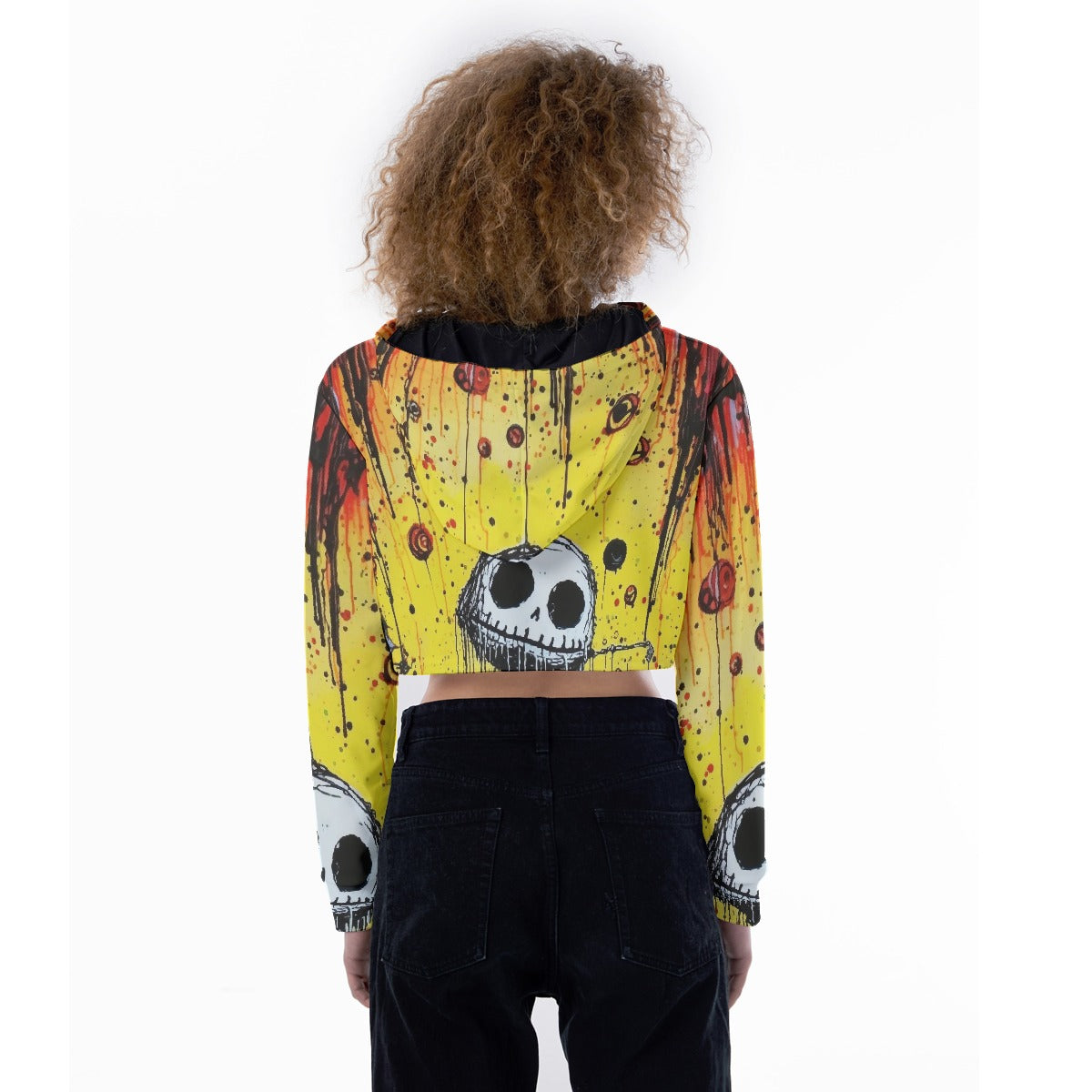 All-Over Print Women's Crop Top Hoodie