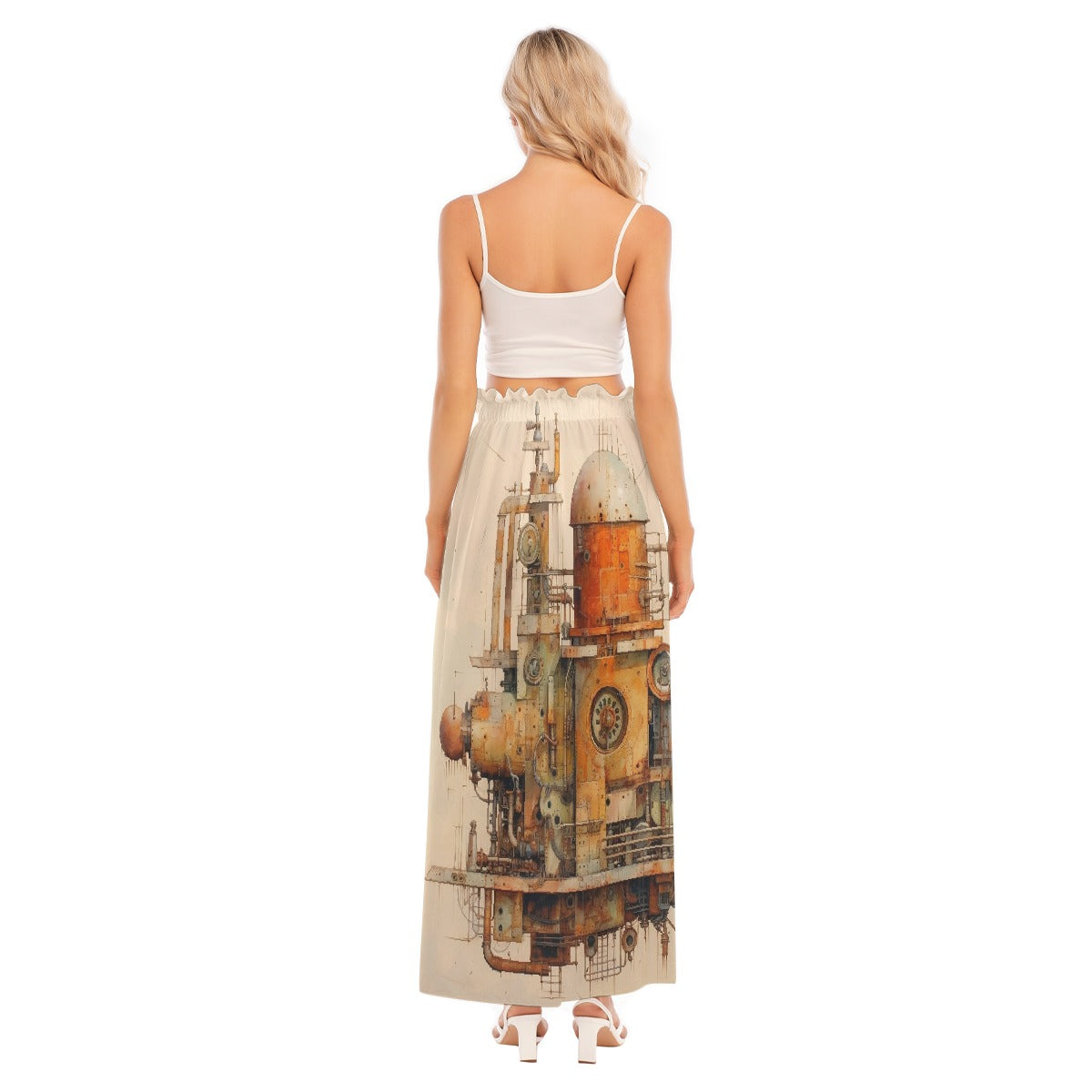 All-Over Print Women's Side Split Skirt