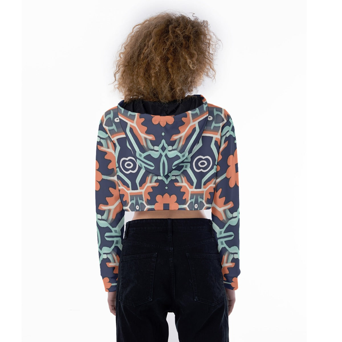 All-Over Print Women's Crop Top Hoodie