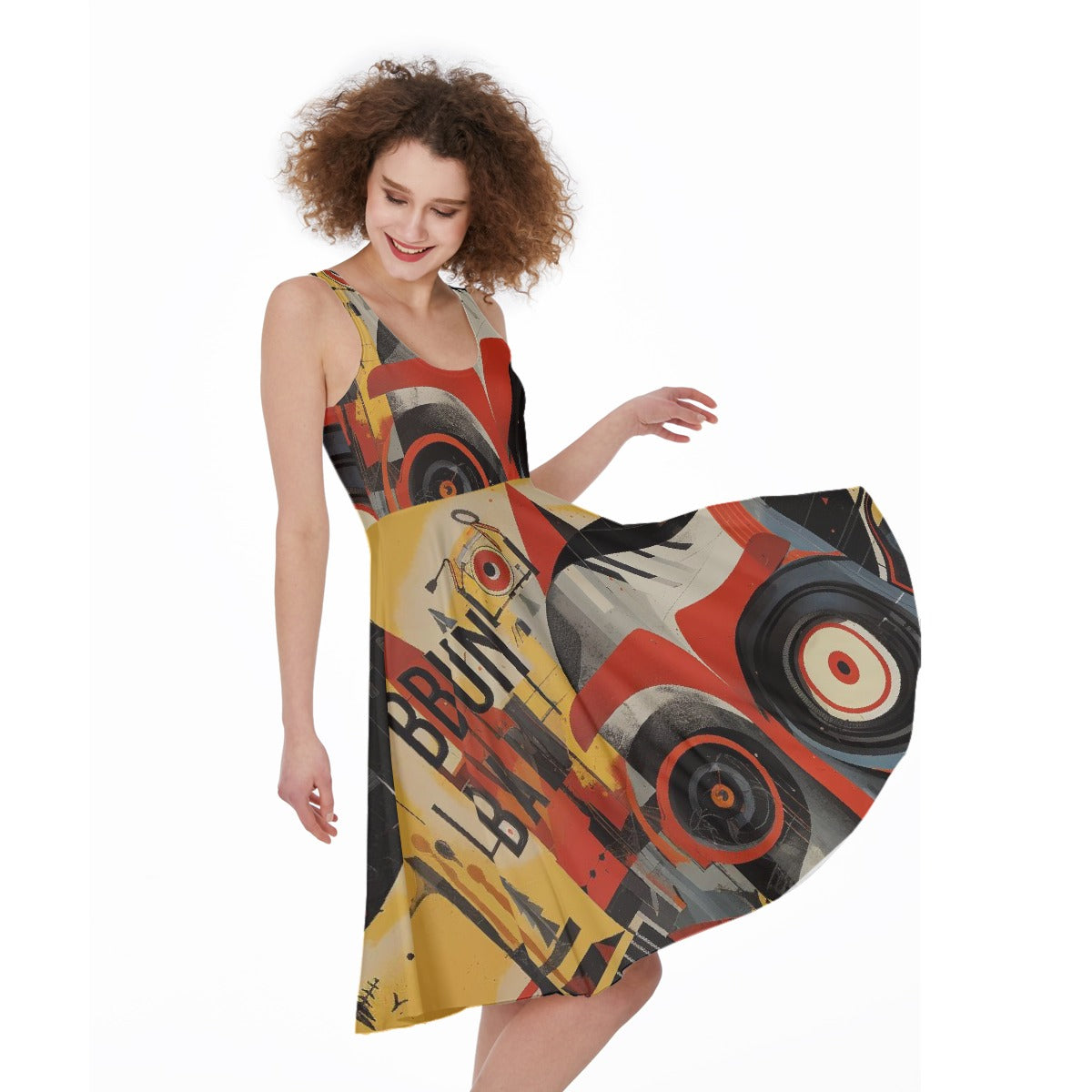 All-Over Print Women's Sleeveless Dress