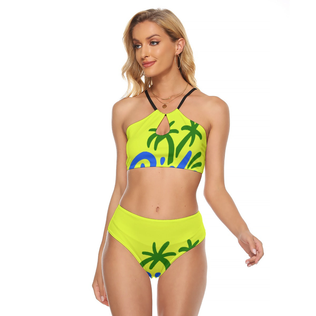 All-Over Print Women's Cami Keyhole One-piece Swimsuit