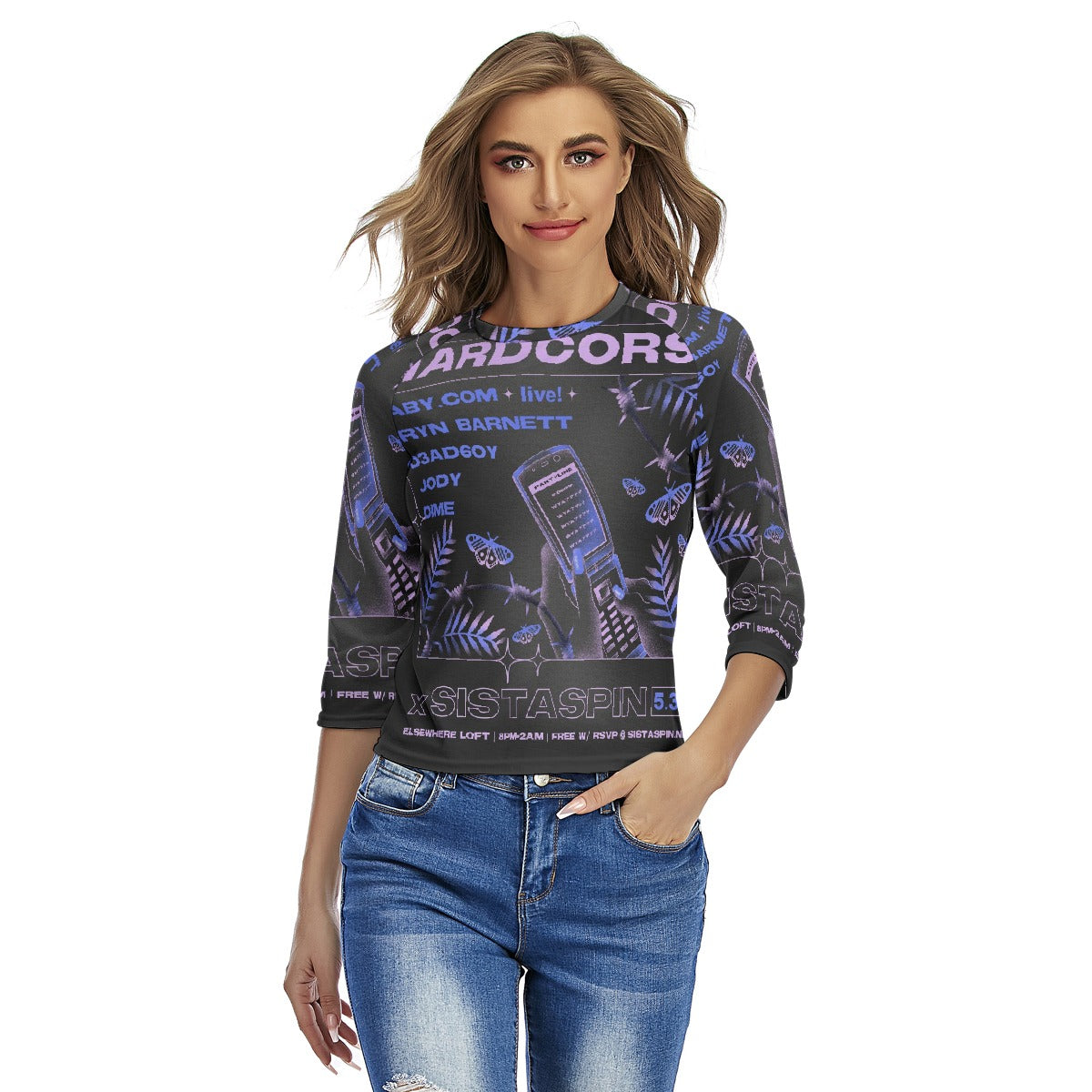 All-Over Print Women's Raglan Sleeves T-shirts