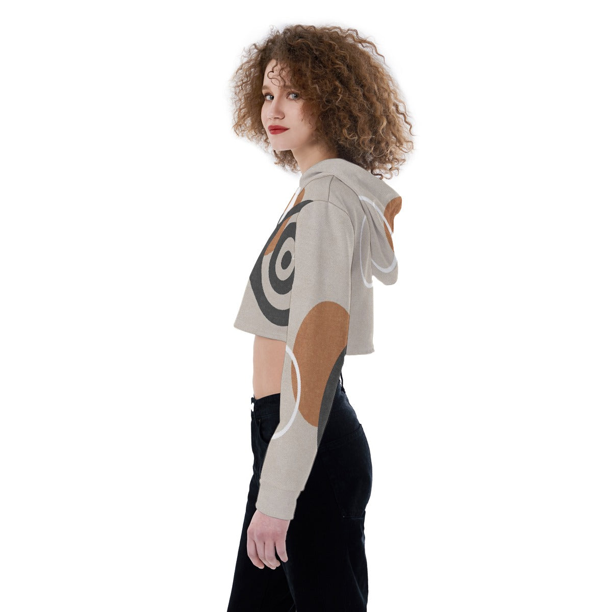 All-Over Print Women's Crop Top Hoodie