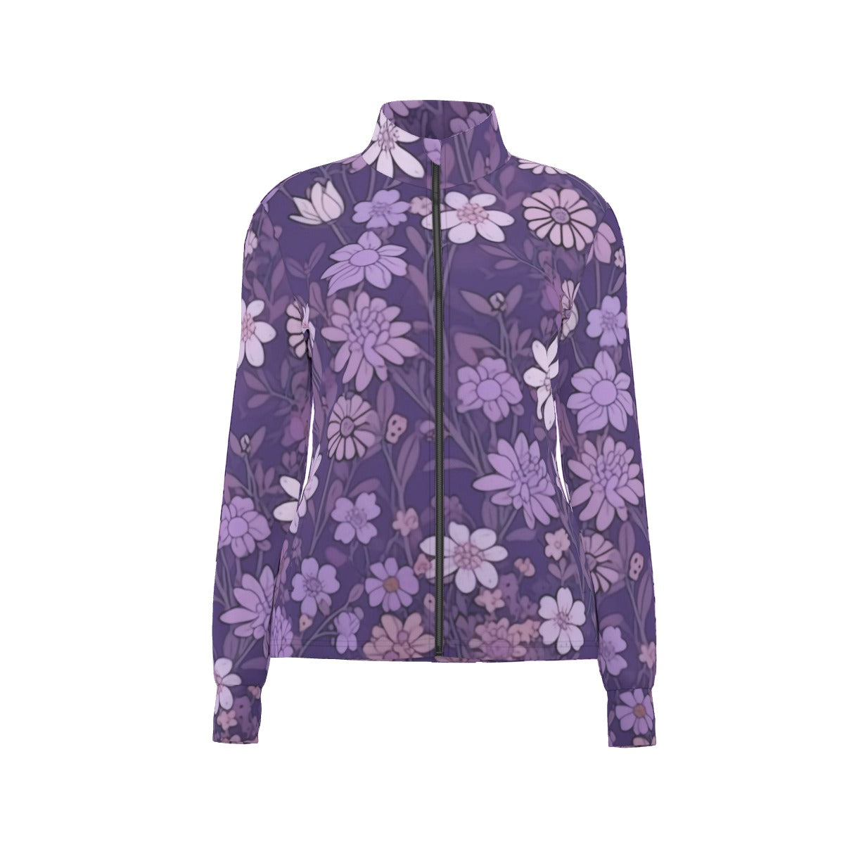 All-Over Print Women's Long Sleeve Thumbhole Jacket