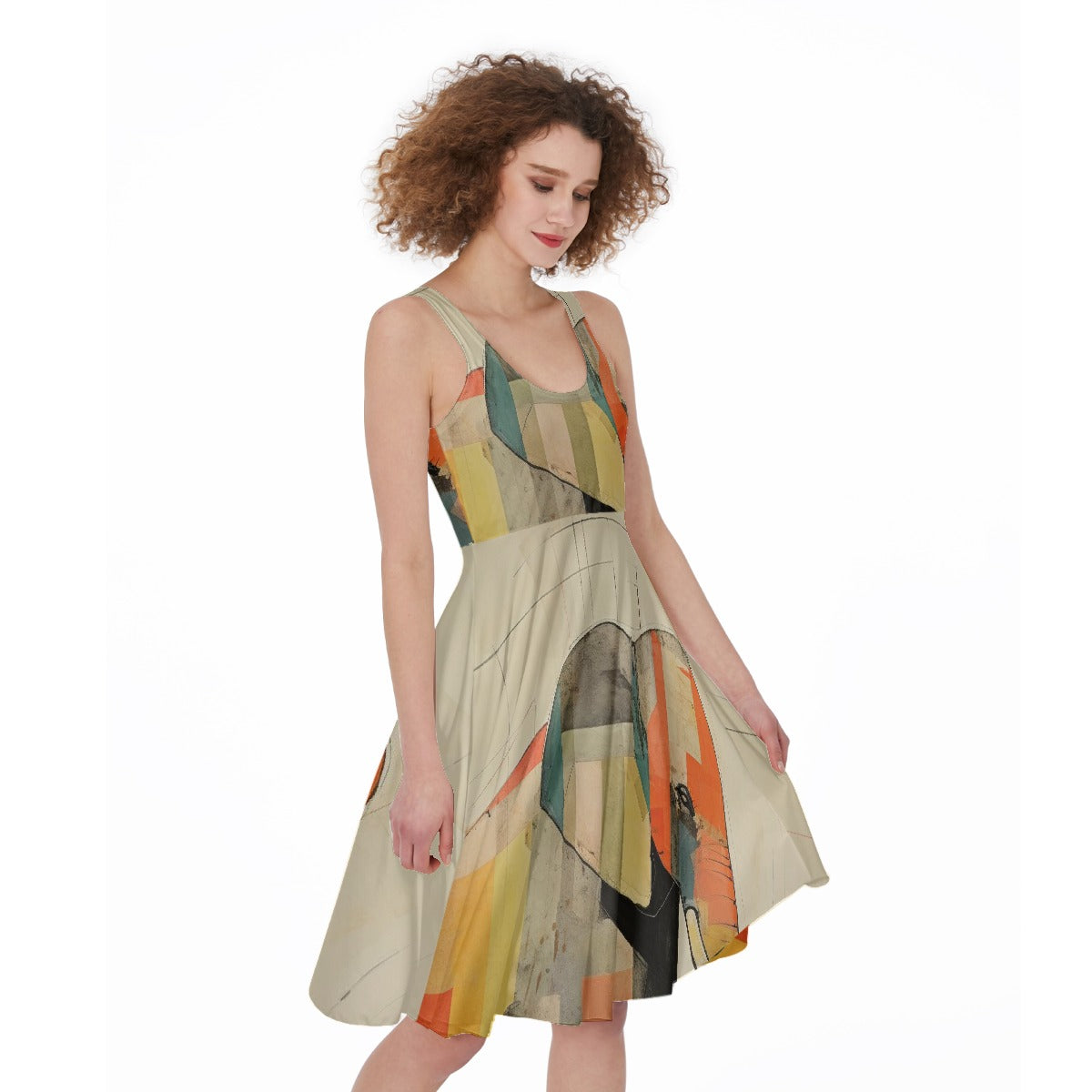 All-Over Print Women's Sleeveless Dress