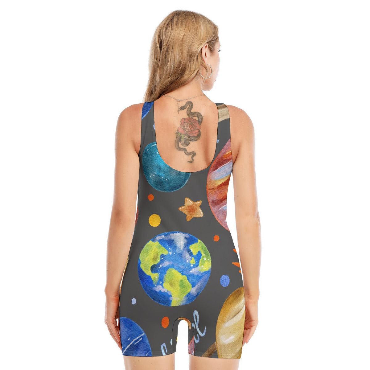 All-Over Print Women's Sleeveless One-piece Swimsuit