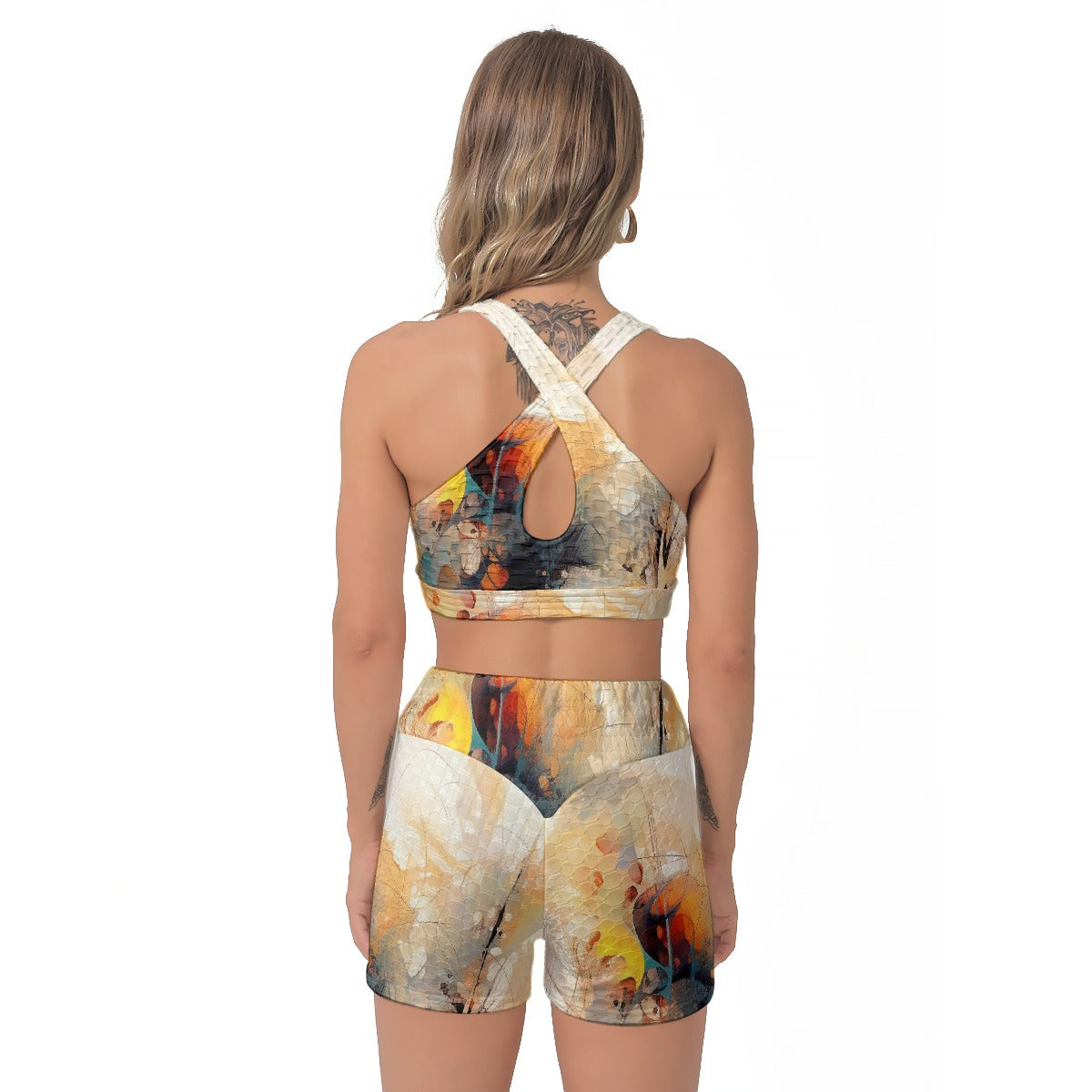 All-Over Print Women's Sports Bra Suit