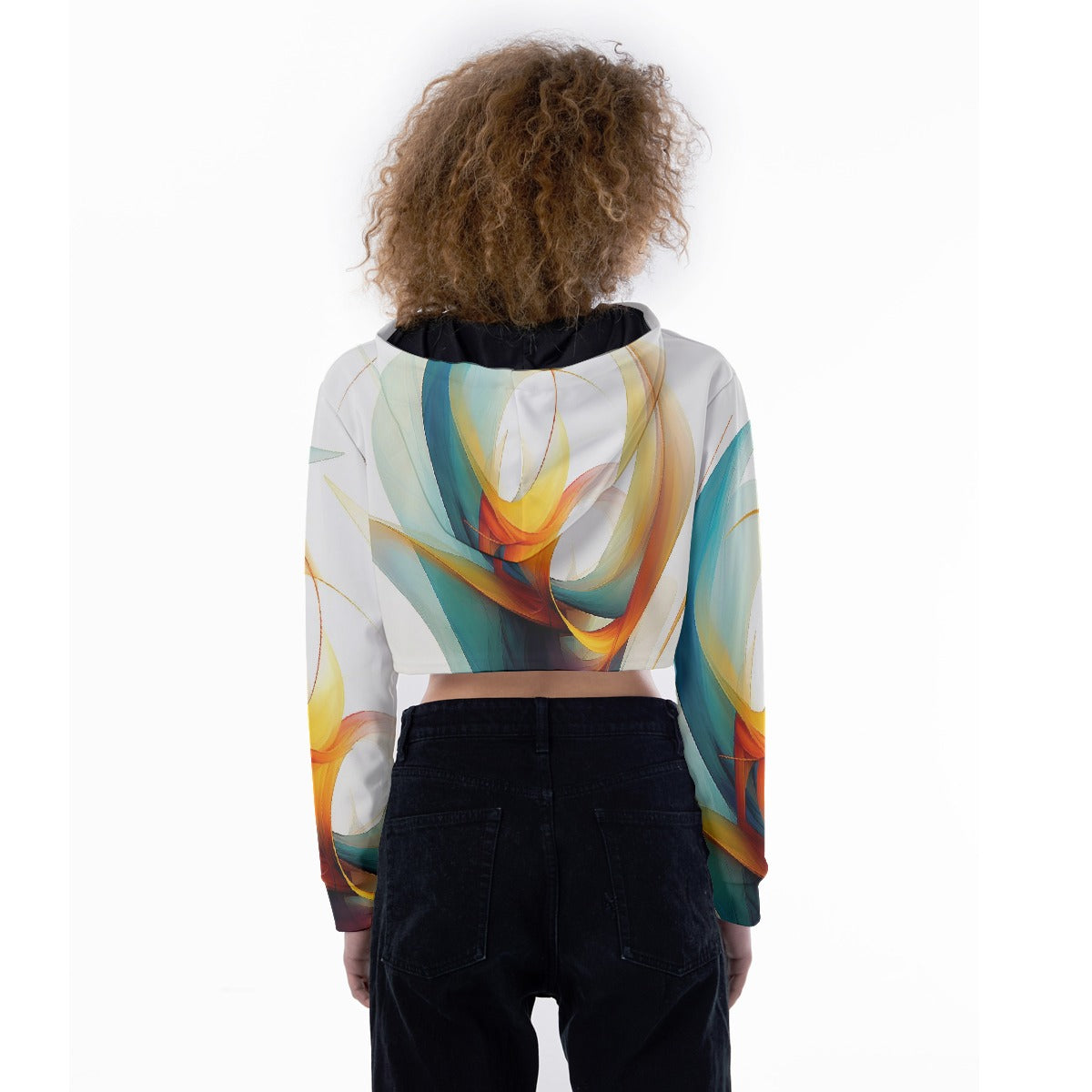 All-Over Print Women's Crop Top Hoodie