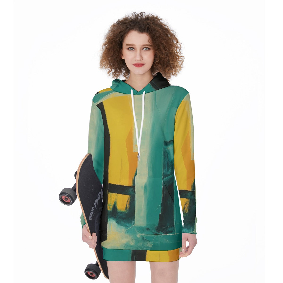 All-Over Print Women's Long Hoodie