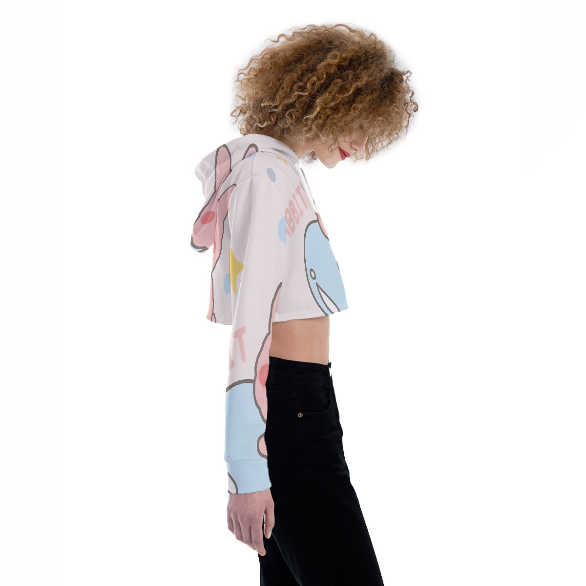 All-Over Print Women's Crop Top Hoodie