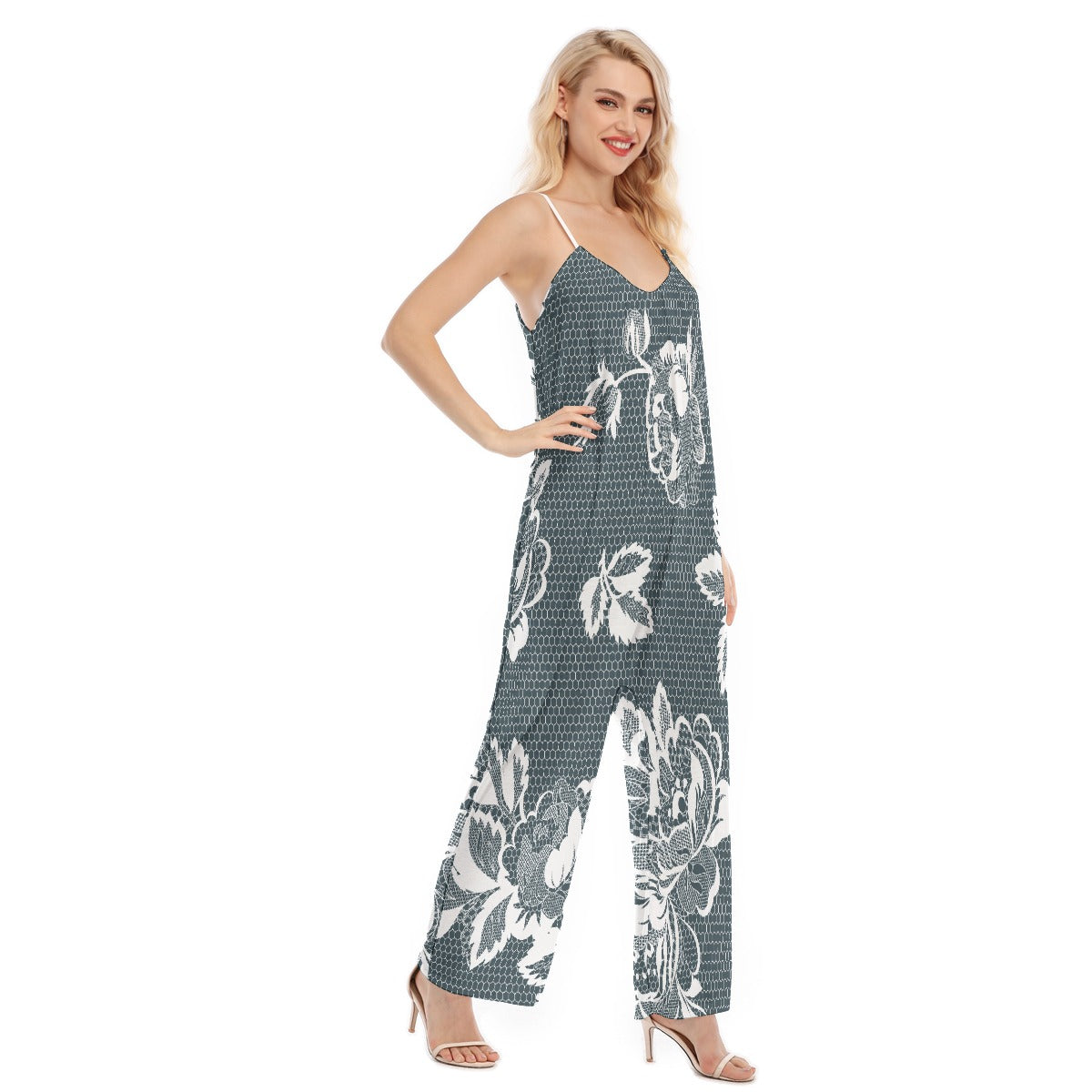 All-Over Print Women's Loose Cami Jumpsuit
