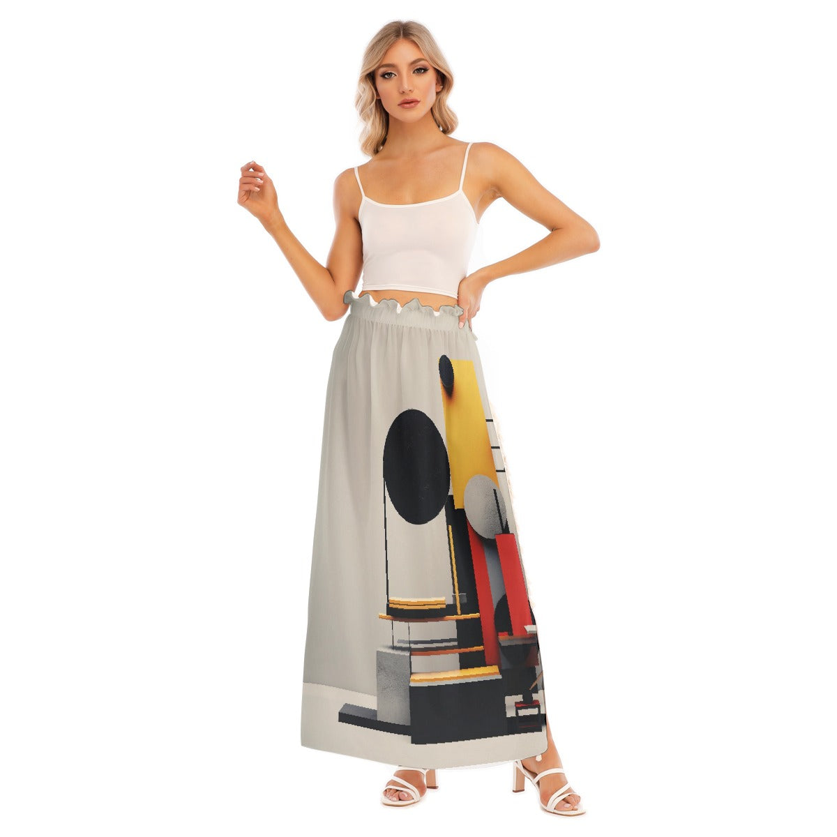 All-Over Print Women's Side Split Skirt