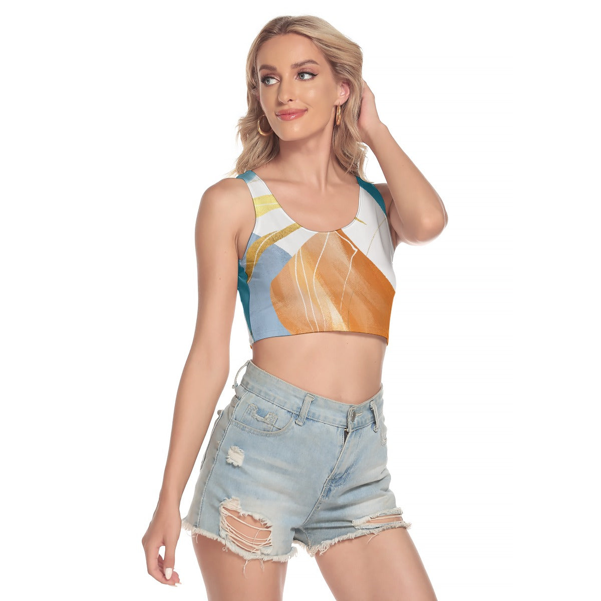 All-Over Print Women's Sport Crop Tank Top
