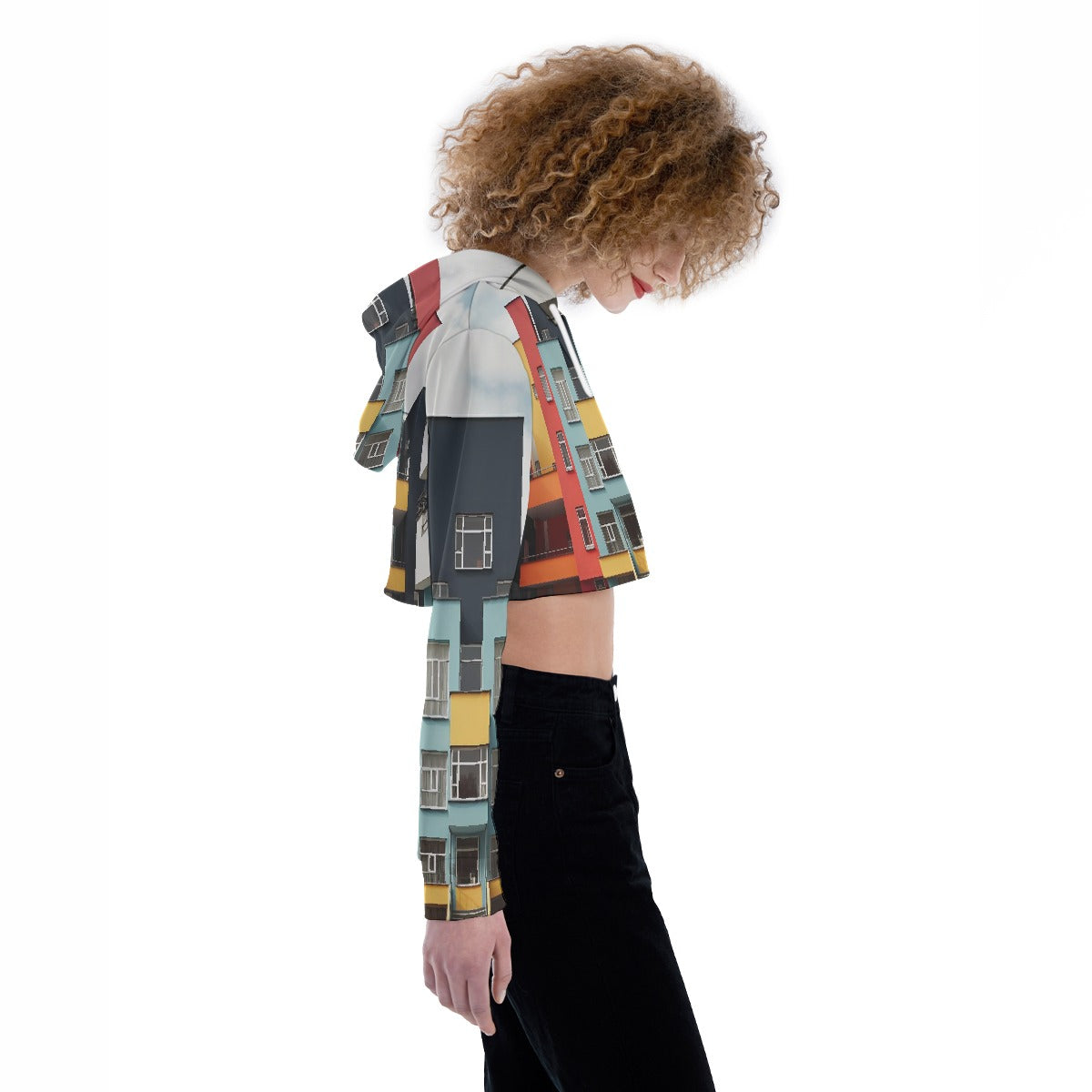 All-Over Print Women's Crop Top Hoodie