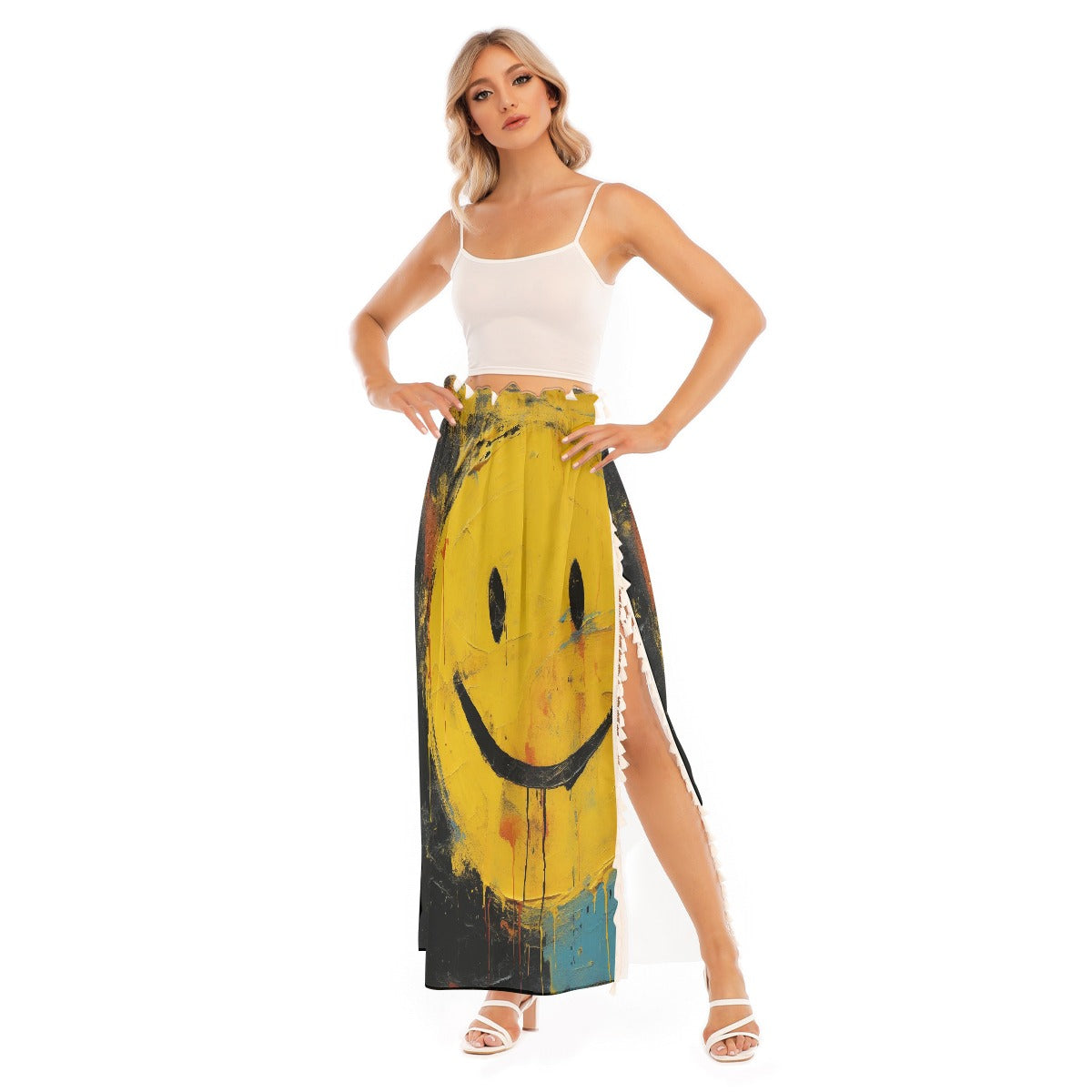 All-Over Print Women's Side Split Skirt