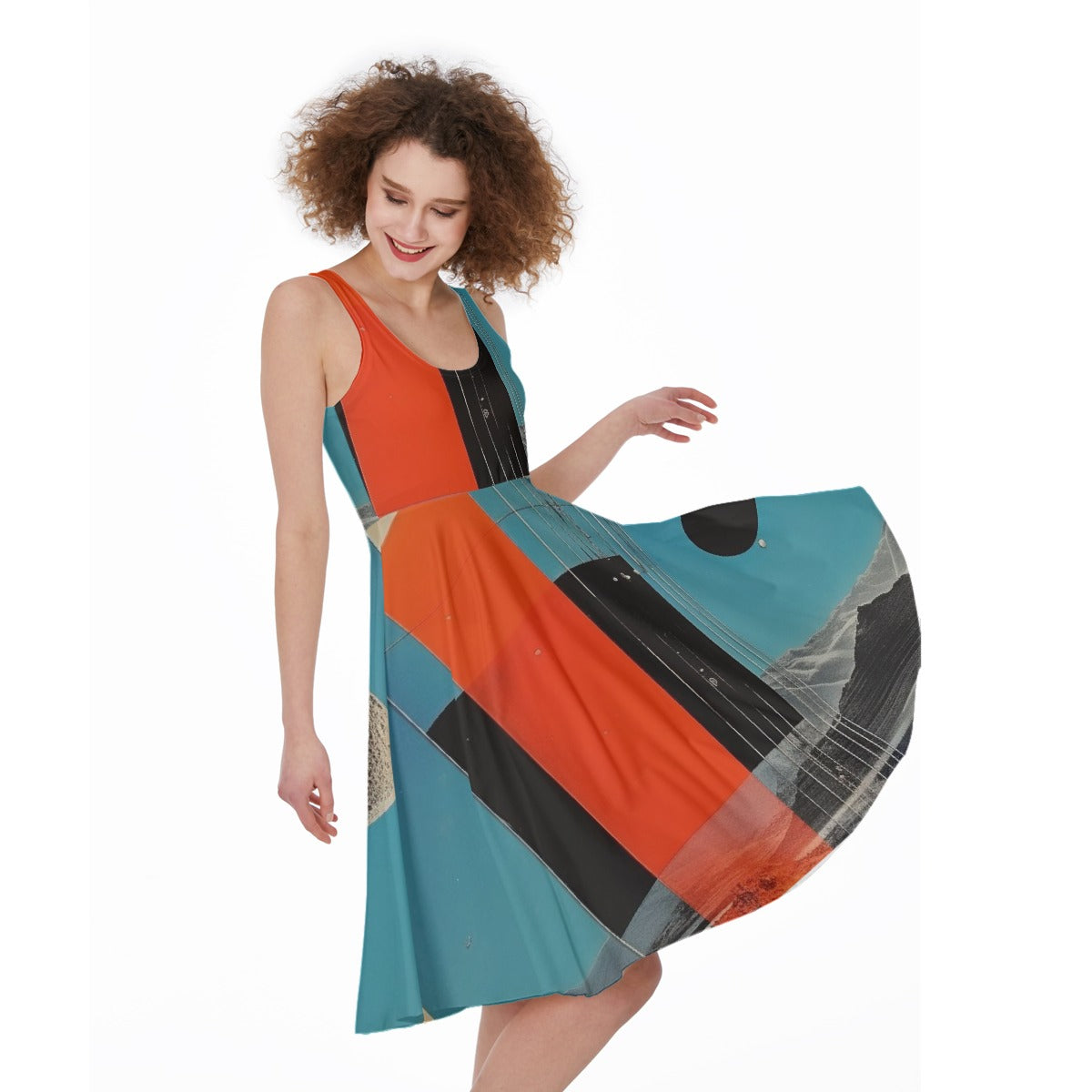 All-Over Print Women's Sleeveless Dress