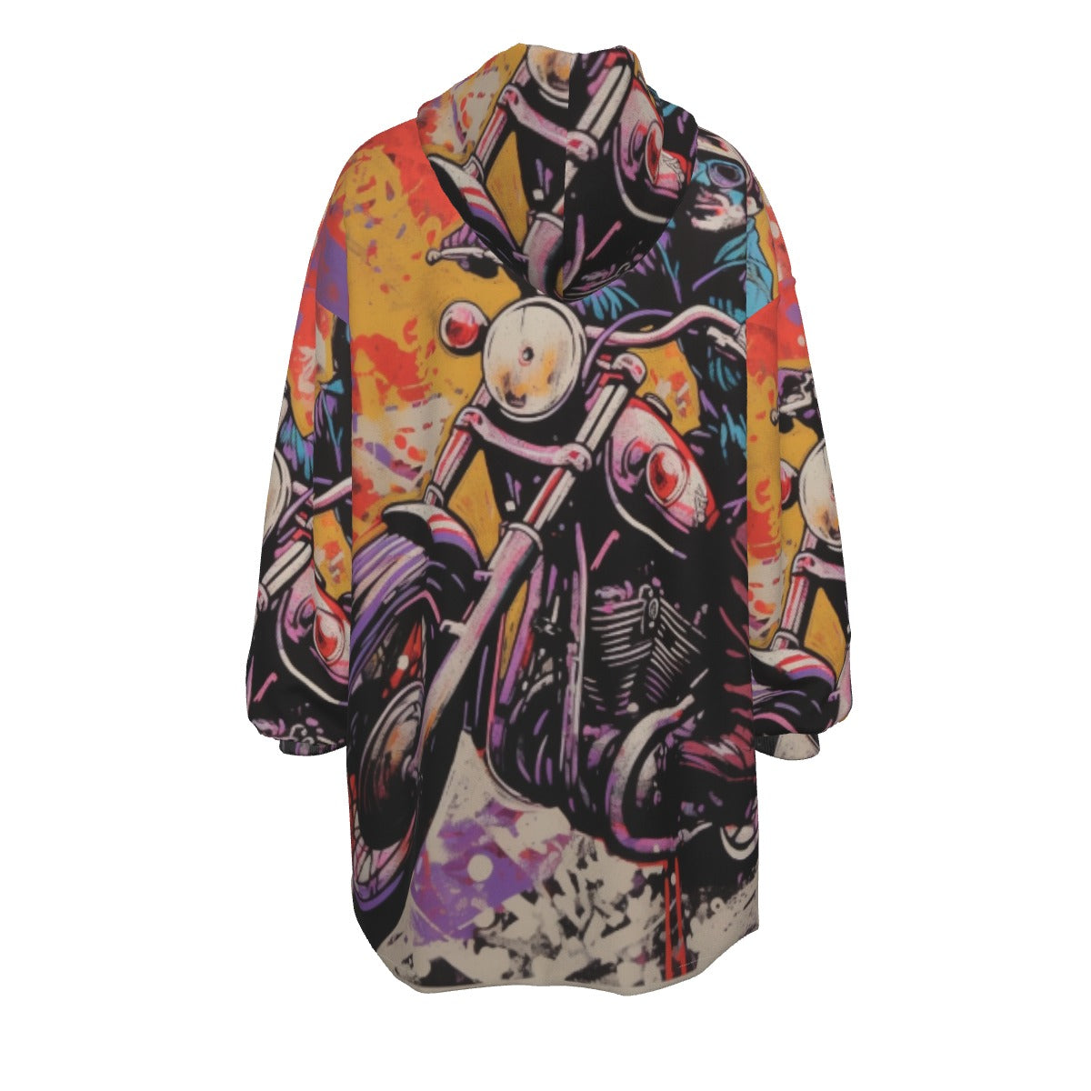 All-Over Print Women's Sherpa Fleece Hoodie Blanket
