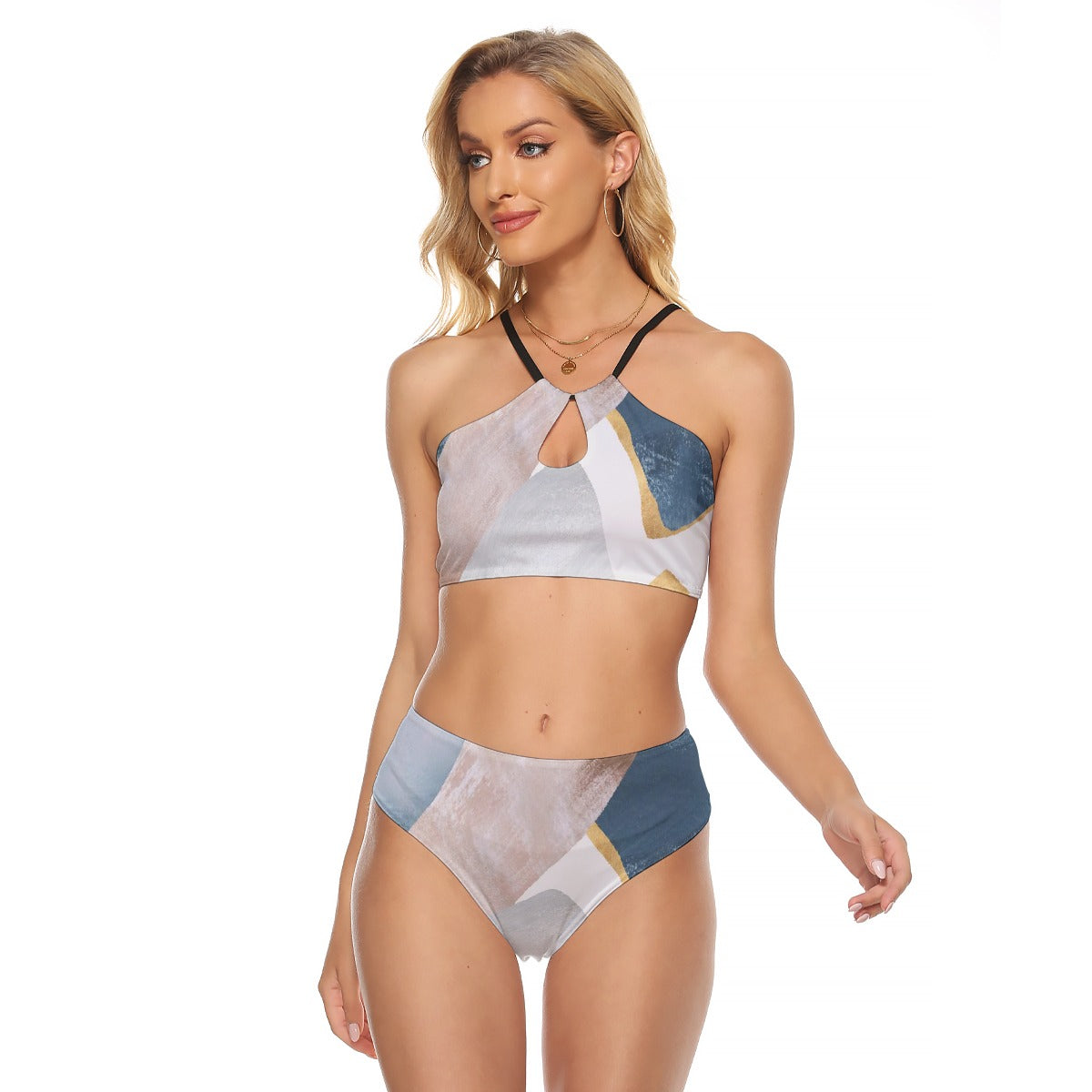 All-Over Print Women's Cami Keyhole One-piece Swimsuit