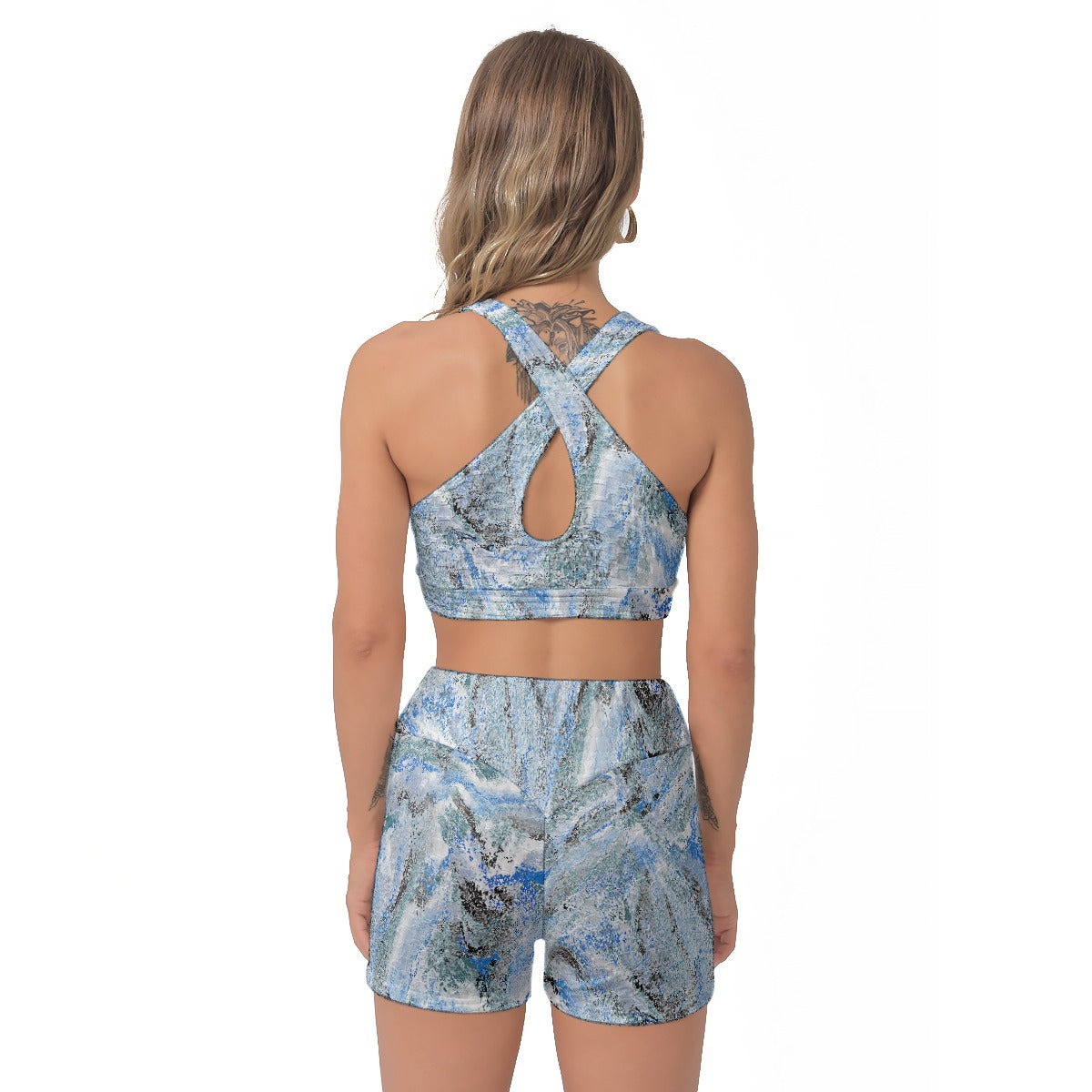 All-Over Print Women's Sports Bra Suit