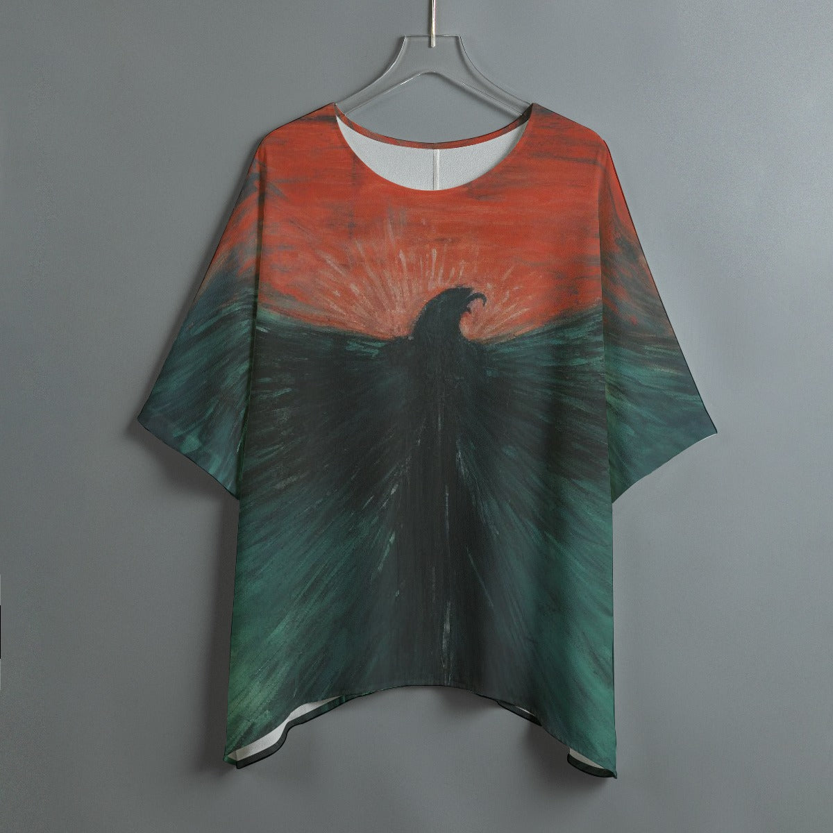 All-Over Print Women's Bat Sleeve Shirt