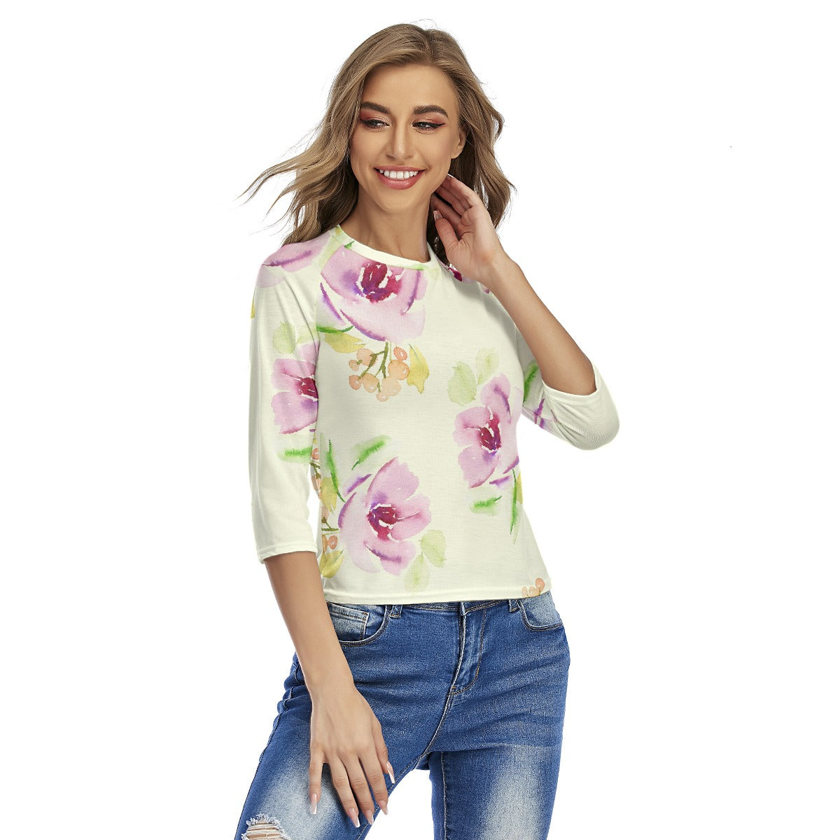 All-Over Print Women's Raglan Sleeves T-shirts