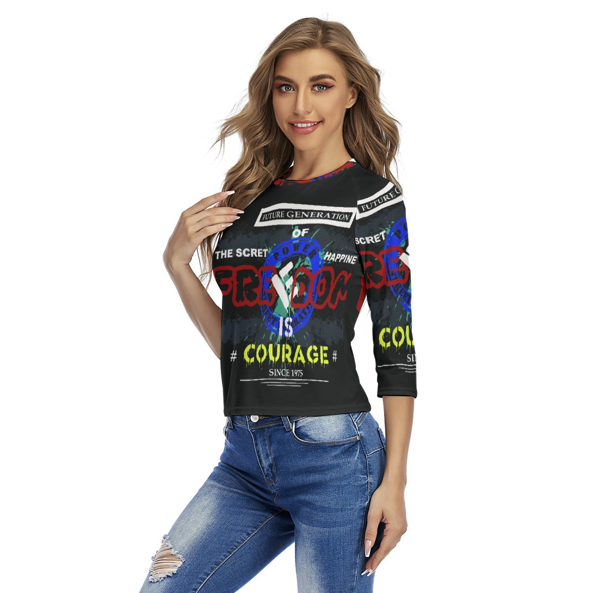 All-Over Print Women's Raglan Sleeves T-shirts