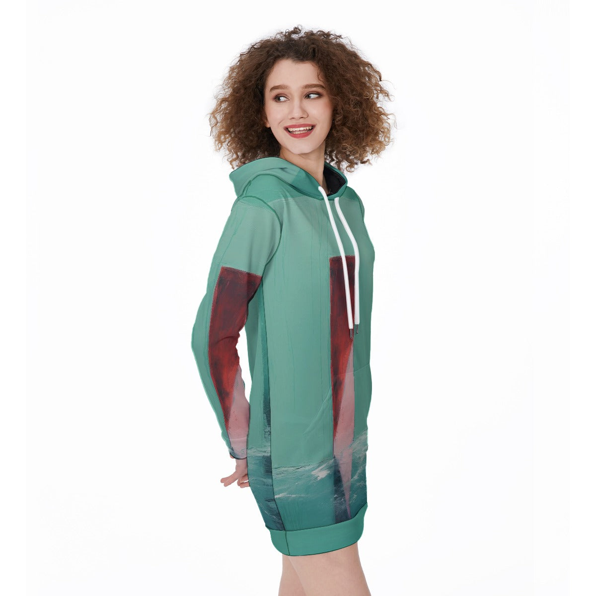 All-Over Print Women's Long Hoodie